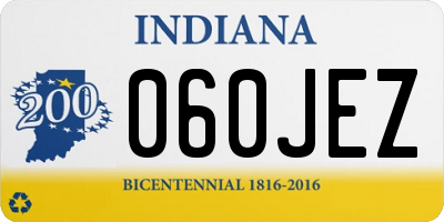 IN license plate 060JEZ