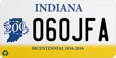 IN license plate 060JFA