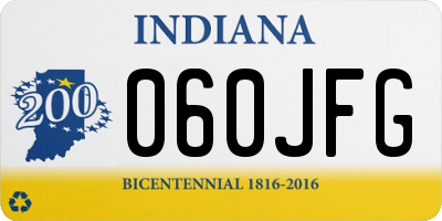 IN license plate 060JFG