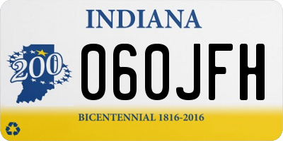 IN license plate 060JFH