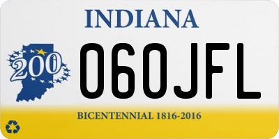 IN license plate 060JFL