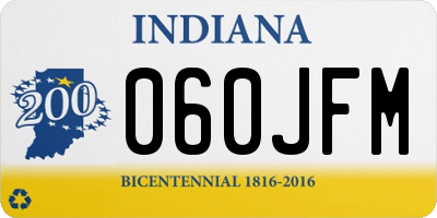 IN license plate 060JFM