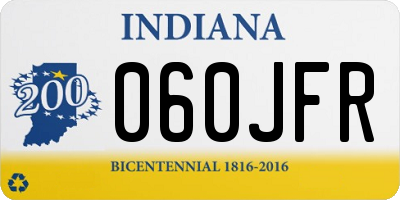 IN license plate 060JFR