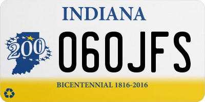 IN license plate 060JFS