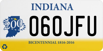 IN license plate 060JFU