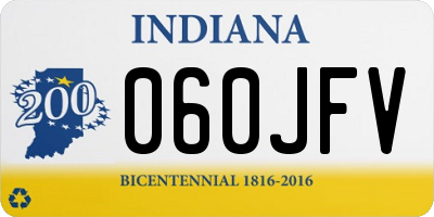 IN license plate 060JFV