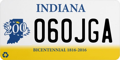 IN license plate 060JGA