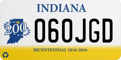 IN license plate 060JGD