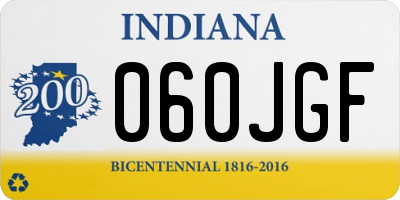 IN license plate 060JGF