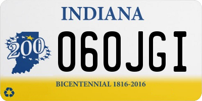 IN license plate 060JGI