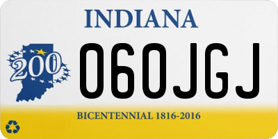 IN license plate 060JGJ