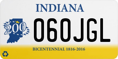 IN license plate 060JGL