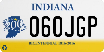IN license plate 060JGP