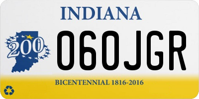 IN license plate 060JGR
