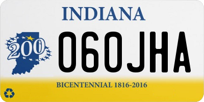 IN license plate 060JHA