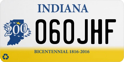 IN license plate 060JHF