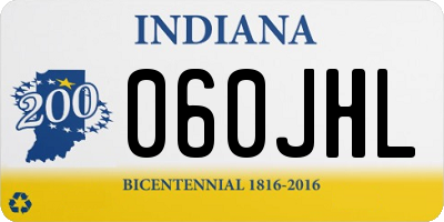 IN license plate 060JHL