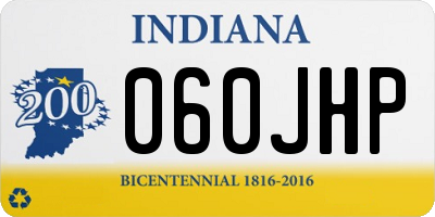 IN license plate 060JHP