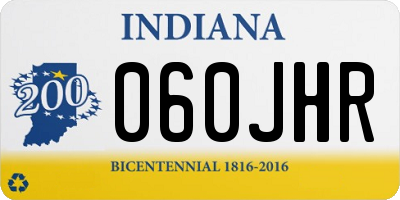 IN license plate 060JHR