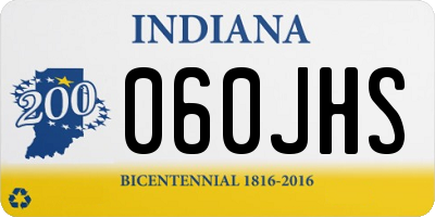 IN license plate 060JHS