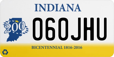 IN license plate 060JHU
