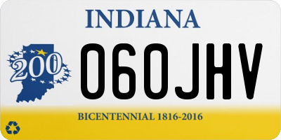 IN license plate 060JHV
