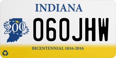 IN license plate 060JHW