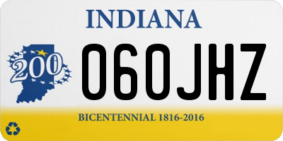 IN license plate 060JHZ