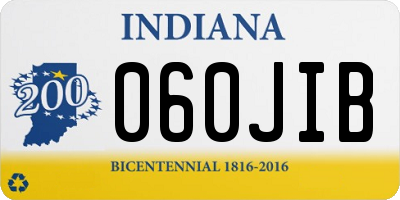 IN license plate 060JIB