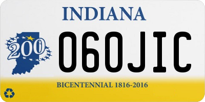IN license plate 060JIC