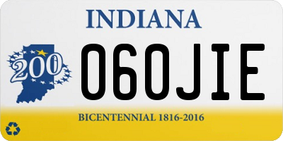 IN license plate 060JIE