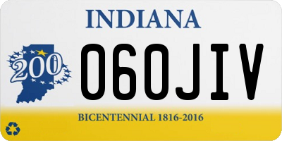 IN license plate 060JIV