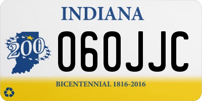 IN license plate 060JJC