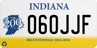 IN license plate 060JJF