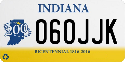 IN license plate 060JJK