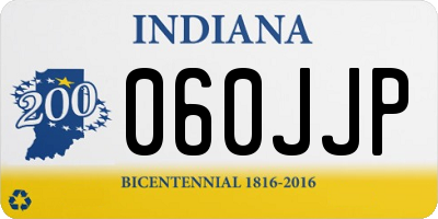 IN license plate 060JJP