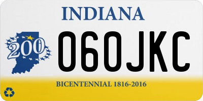 IN license plate 060JKC