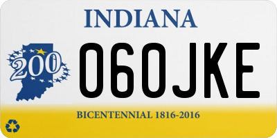 IN license plate 060JKE