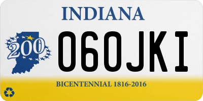 IN license plate 060JKI
