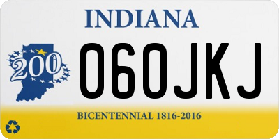 IN license plate 060JKJ