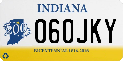 IN license plate 060JKY