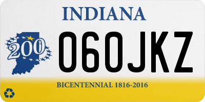 IN license plate 060JKZ