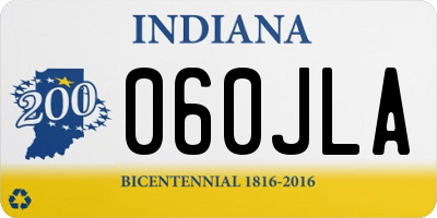 IN license plate 060JLA