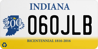 IN license plate 060JLB