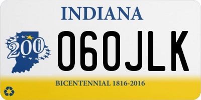 IN license plate 060JLK