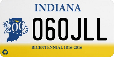 IN license plate 060JLL