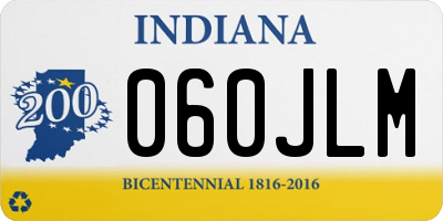 IN license plate 060JLM