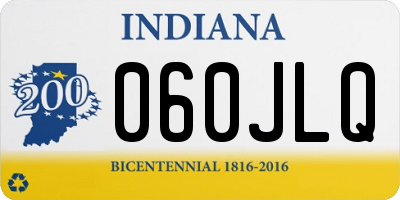 IN license plate 060JLQ