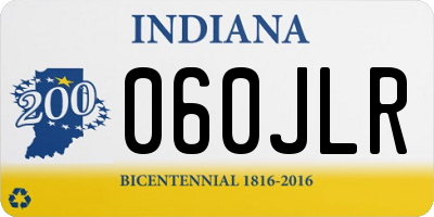 IN license plate 060JLR