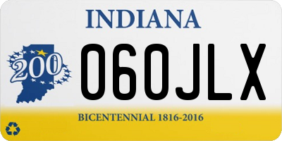 IN license plate 060JLX
